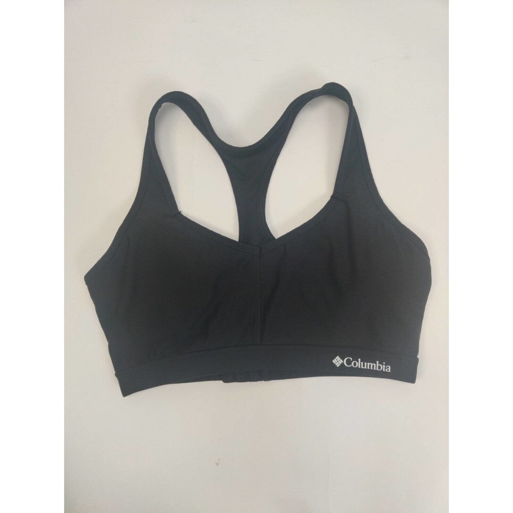 Columbia Women Sport Bra Black Training Running Size Medium Lightweight